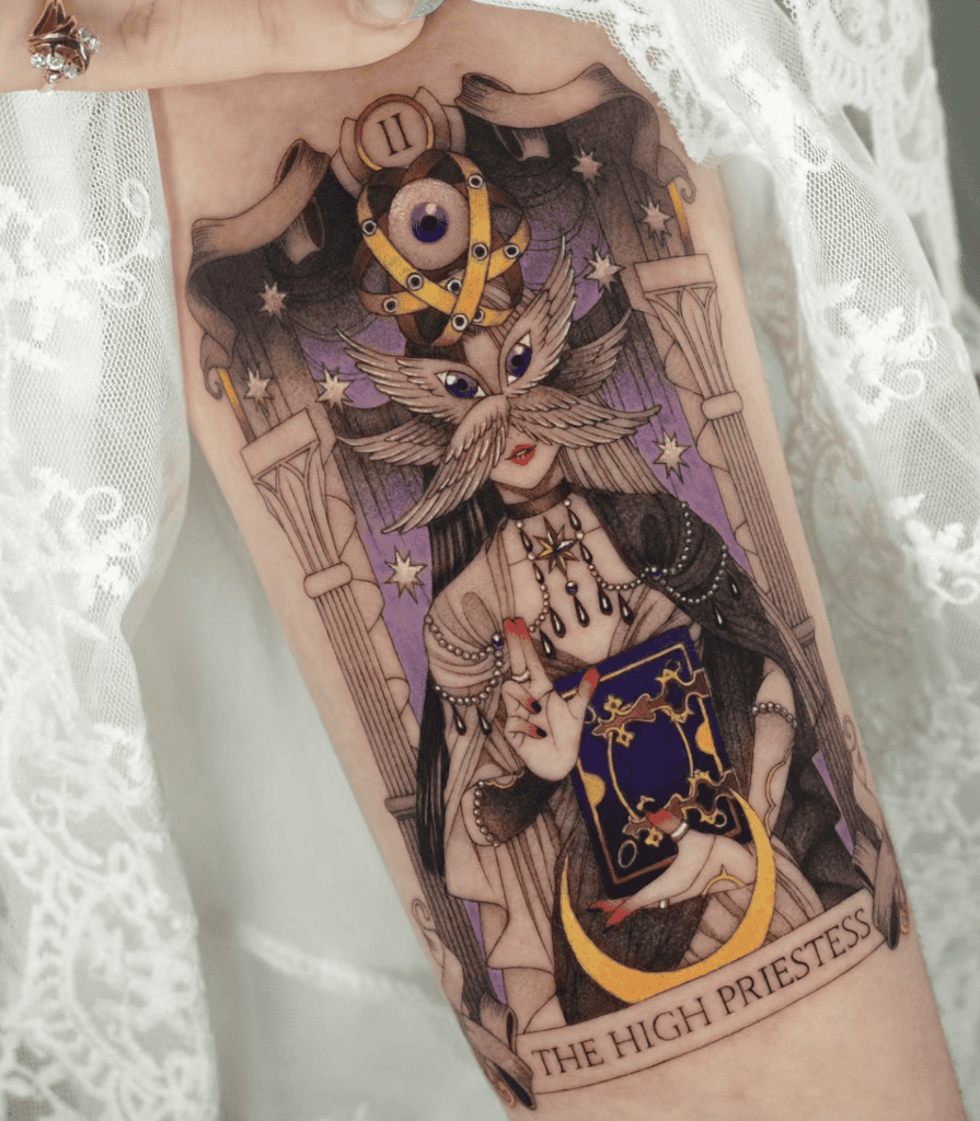 The High Priestess 11 Major Arcana Tattoo