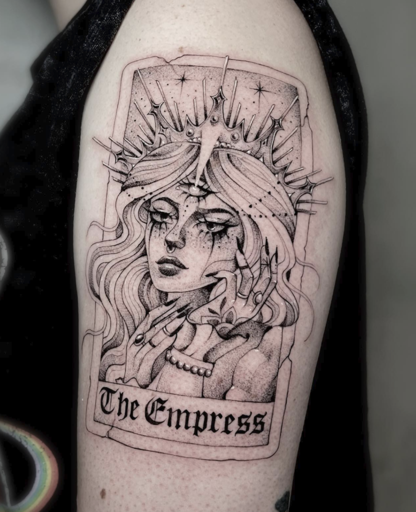 The Empress Crown Major Arcana Tattoo
