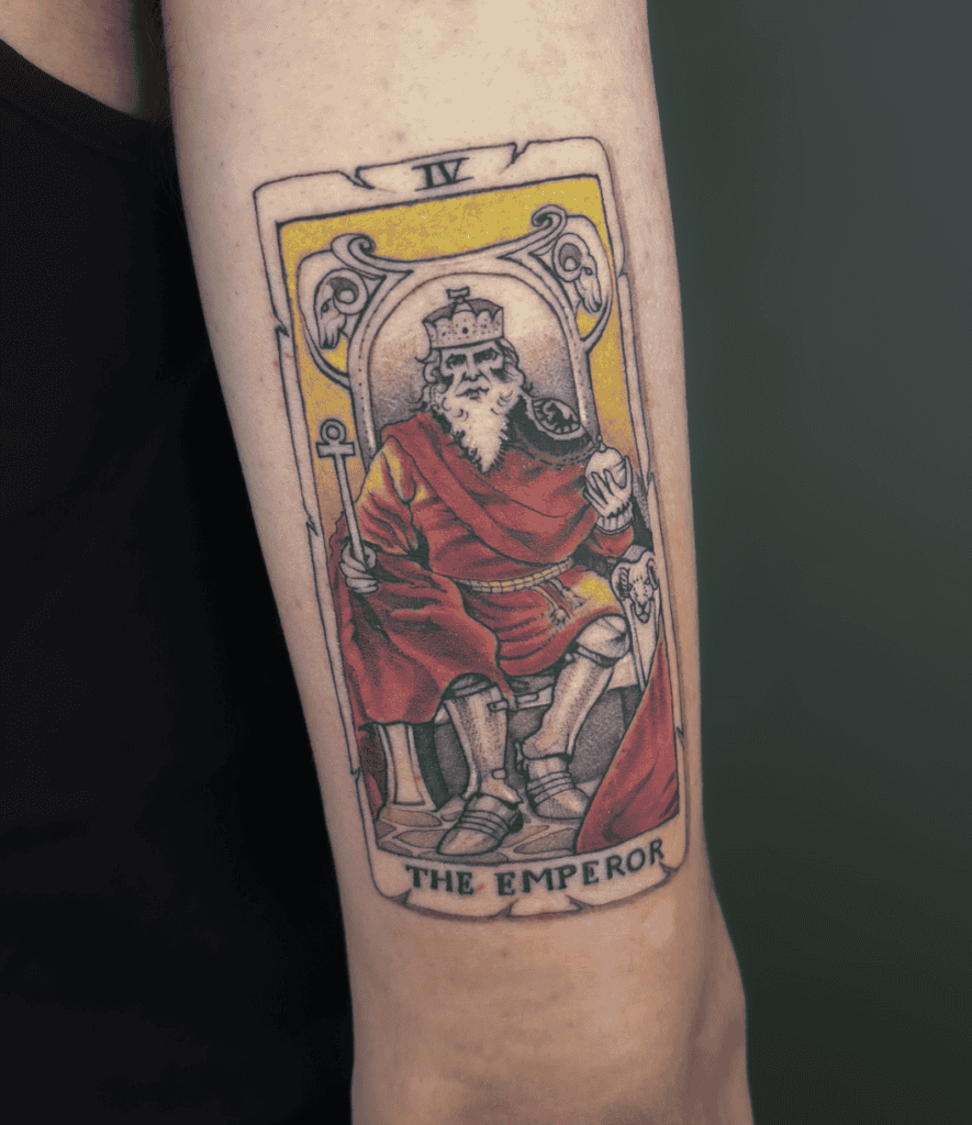The Emperor Card Major Arcana Tattoo