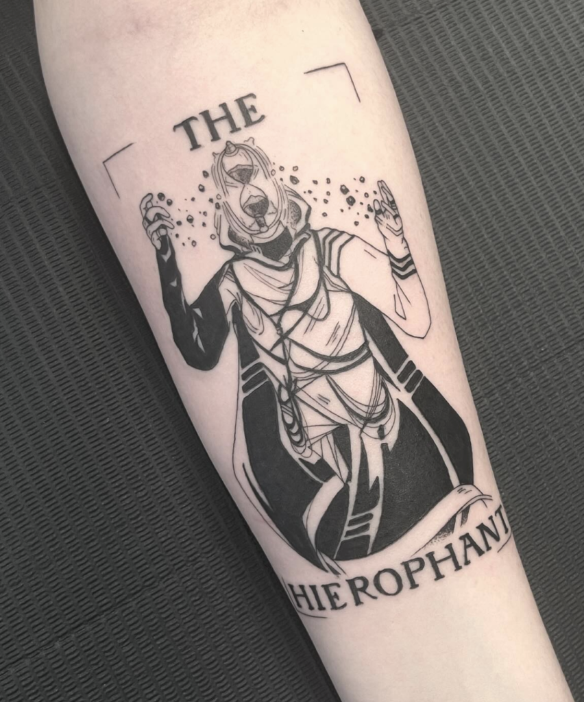 The Hierophant 5 Major Arcana Tattoo