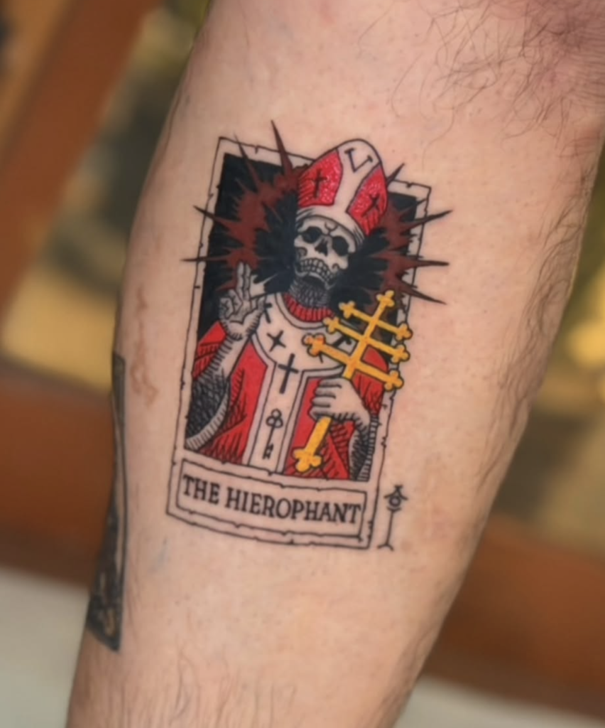 The Hierophant Major Arcana Tattoo