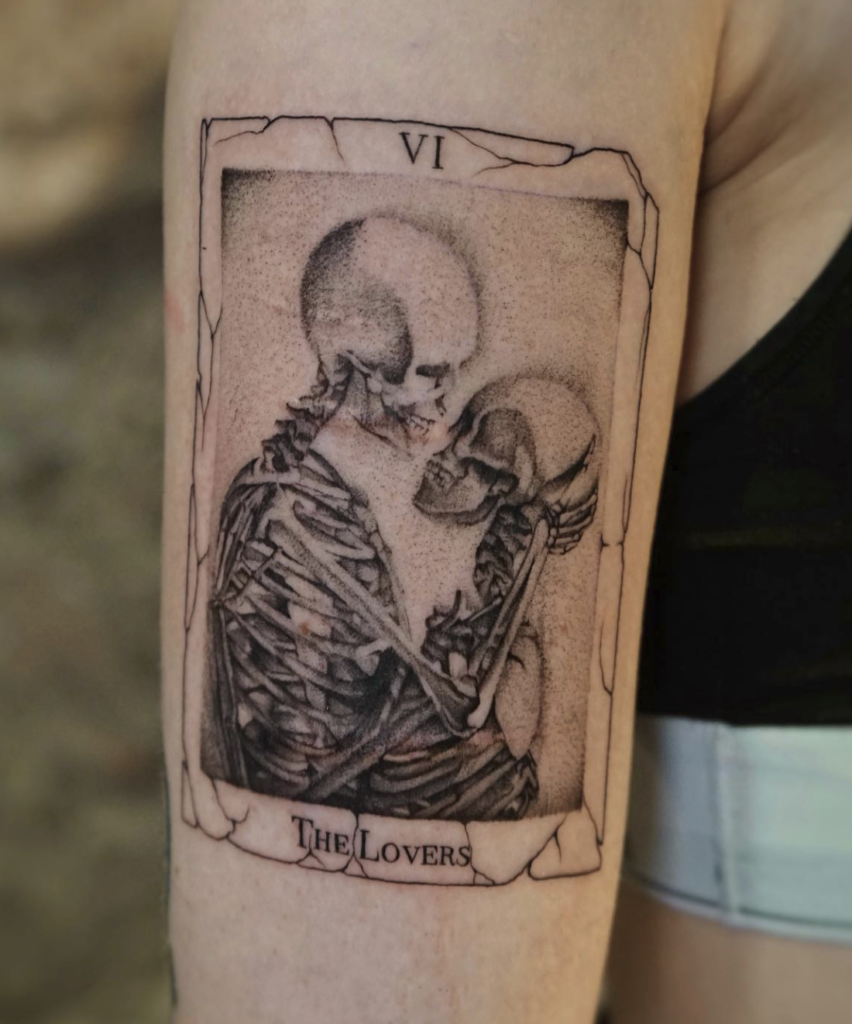 The Lovers Card Major Arcana Tattoo