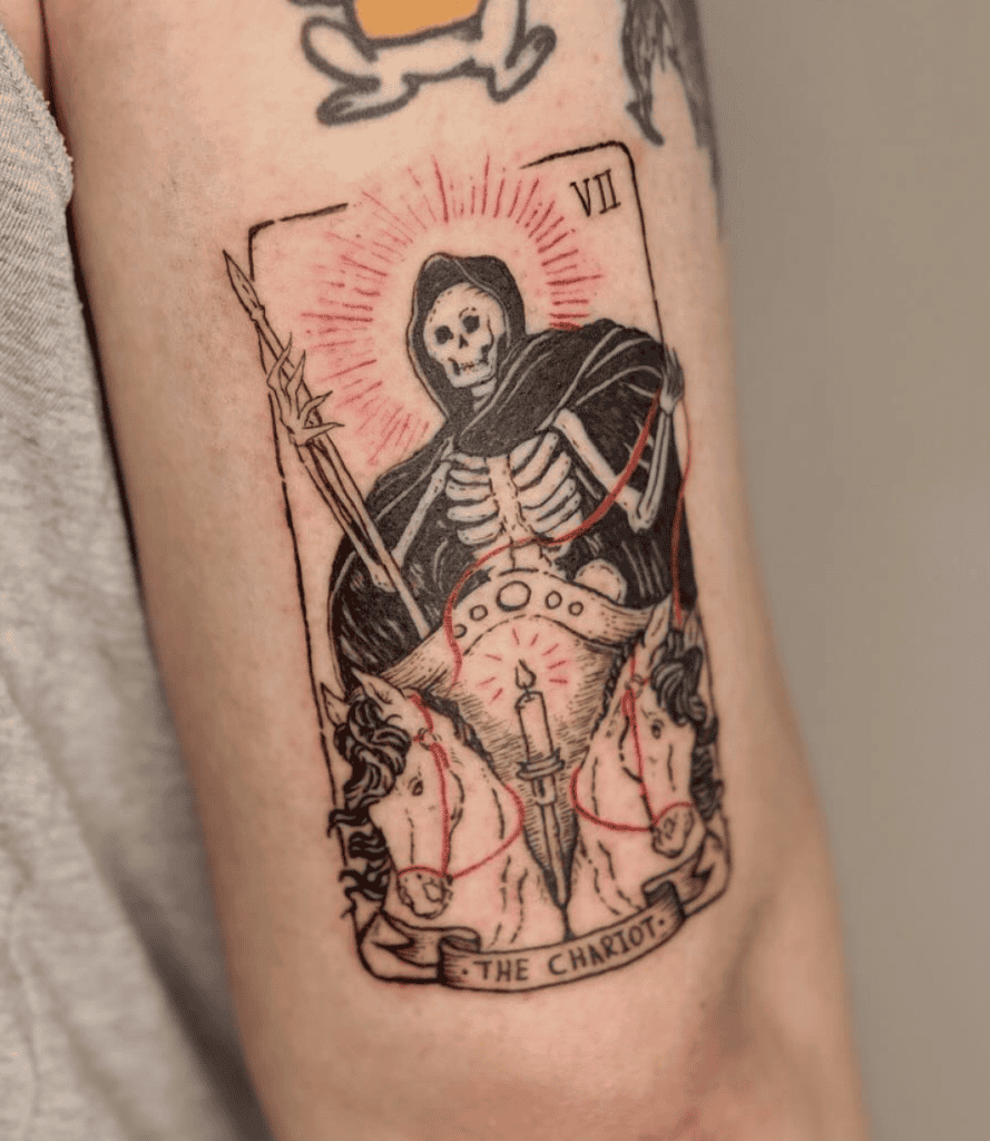 The Chariot Card Major Arcana Tattoo