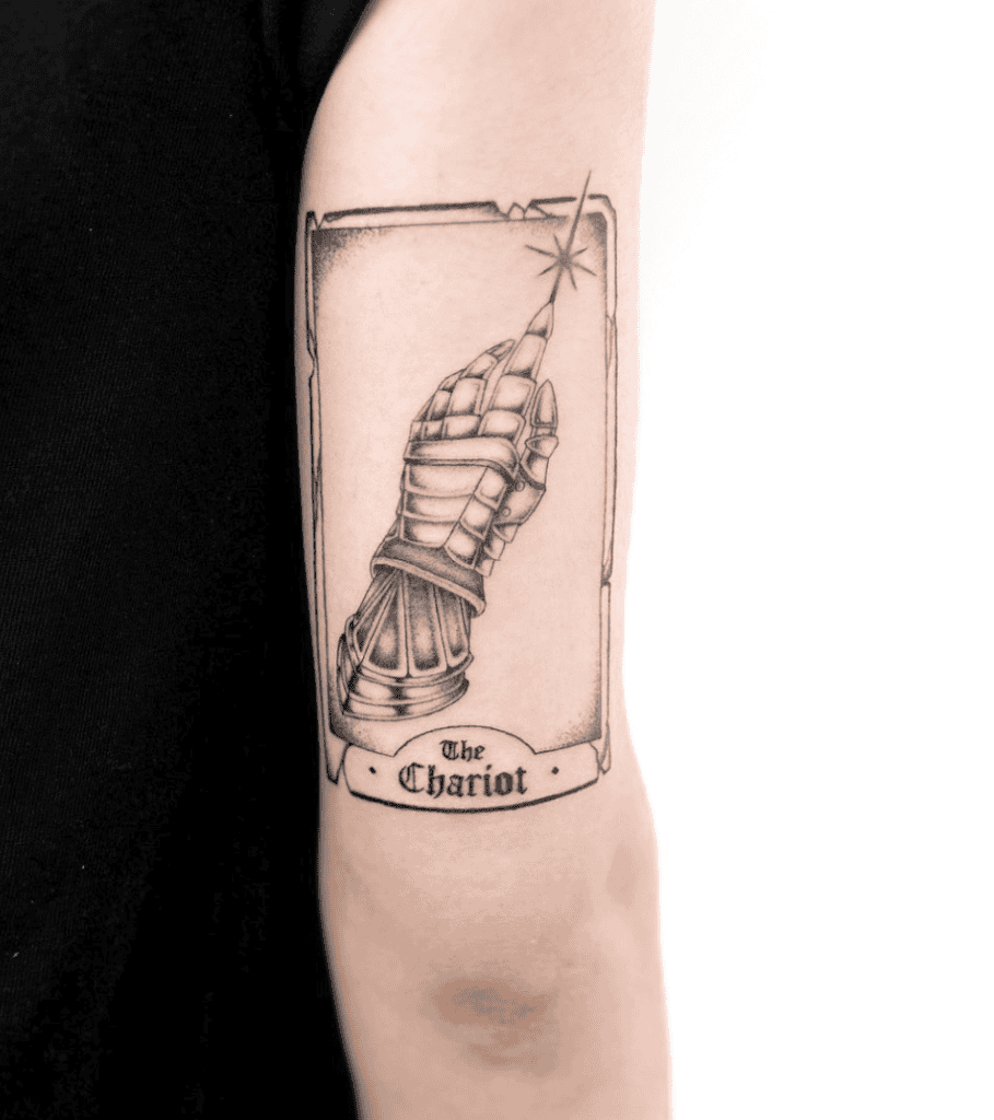 The Chariot Gauntlet Major Arcana Tattoo