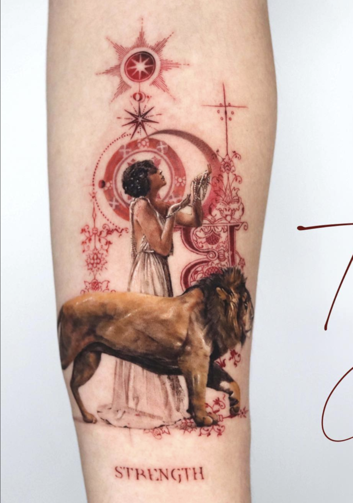 Strength Major Arcana Tattoo
