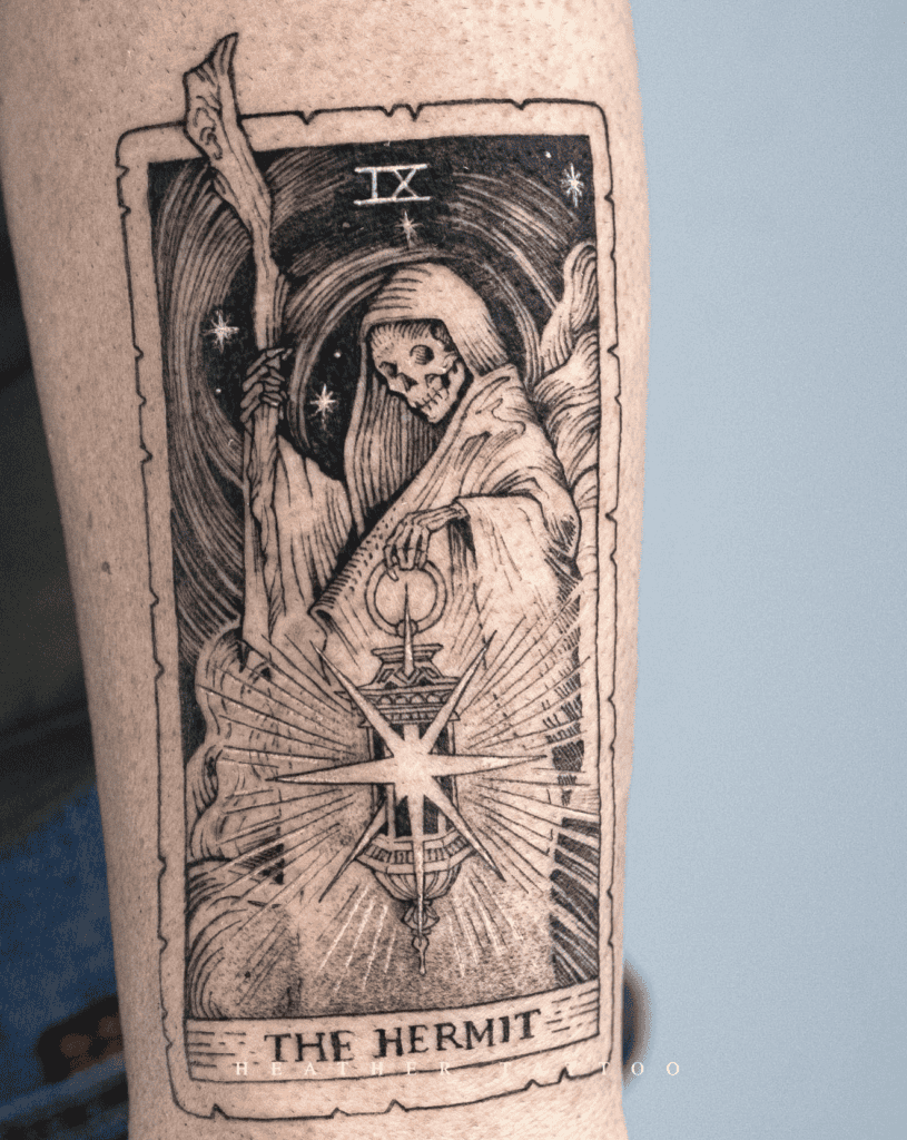 The Hermit Major Arcana Tattoo
