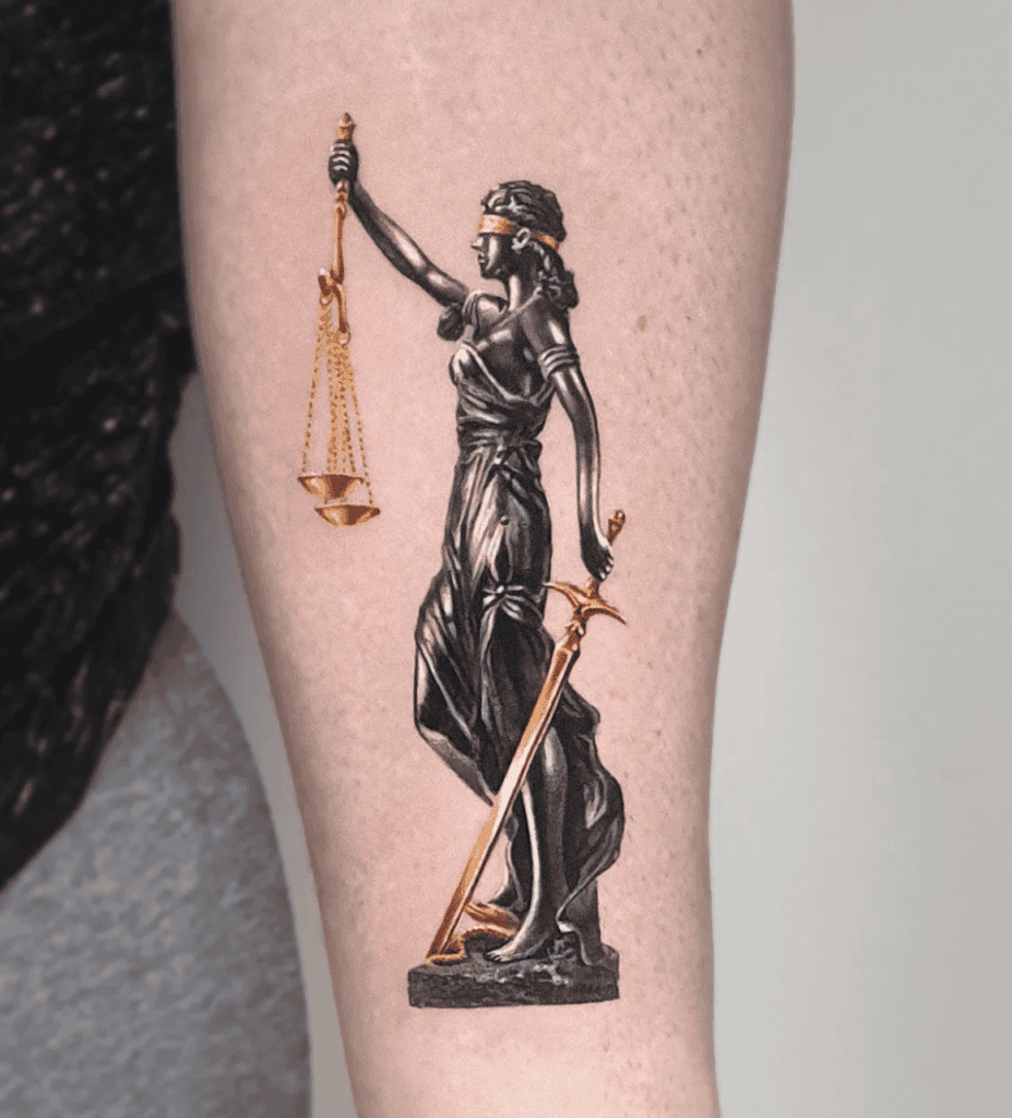 Justice Major Arcana Tattoo