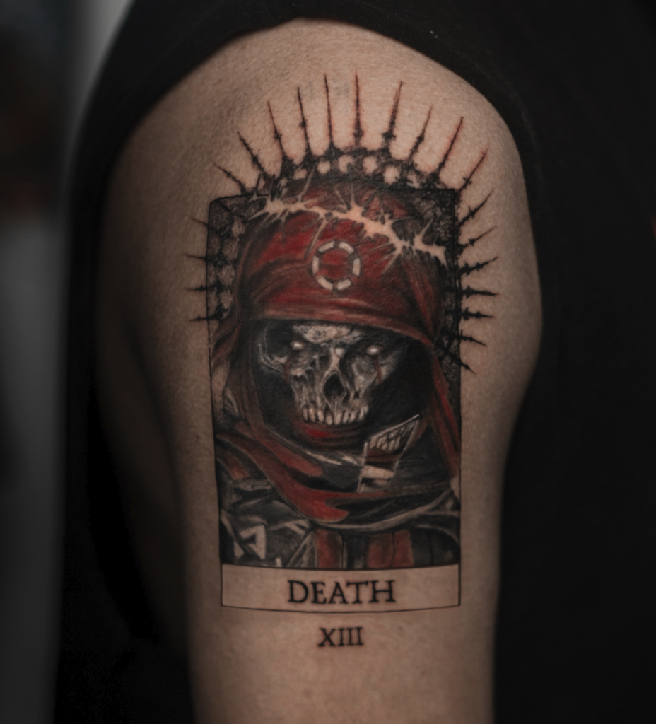 Death Card Major Arcana Tattoo