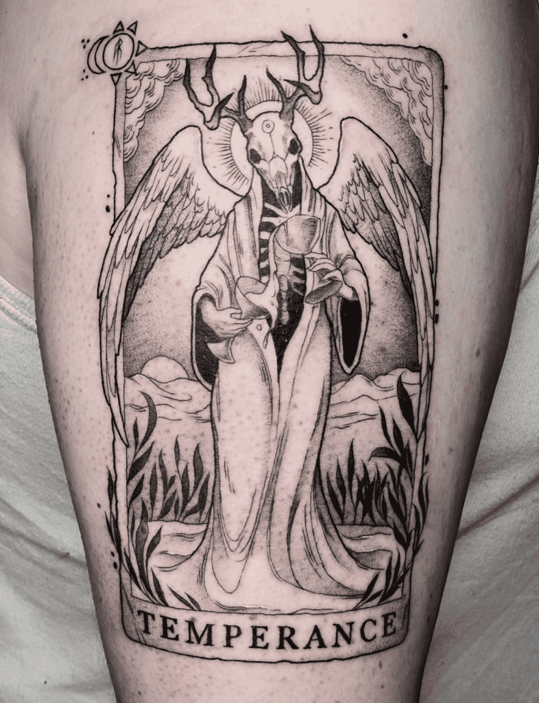 Temperance Card Major Arcana Tattoo