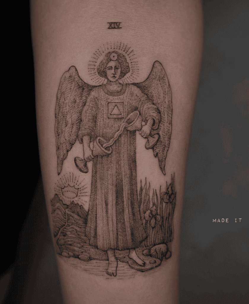 Temperance Major Arcana Tattoo