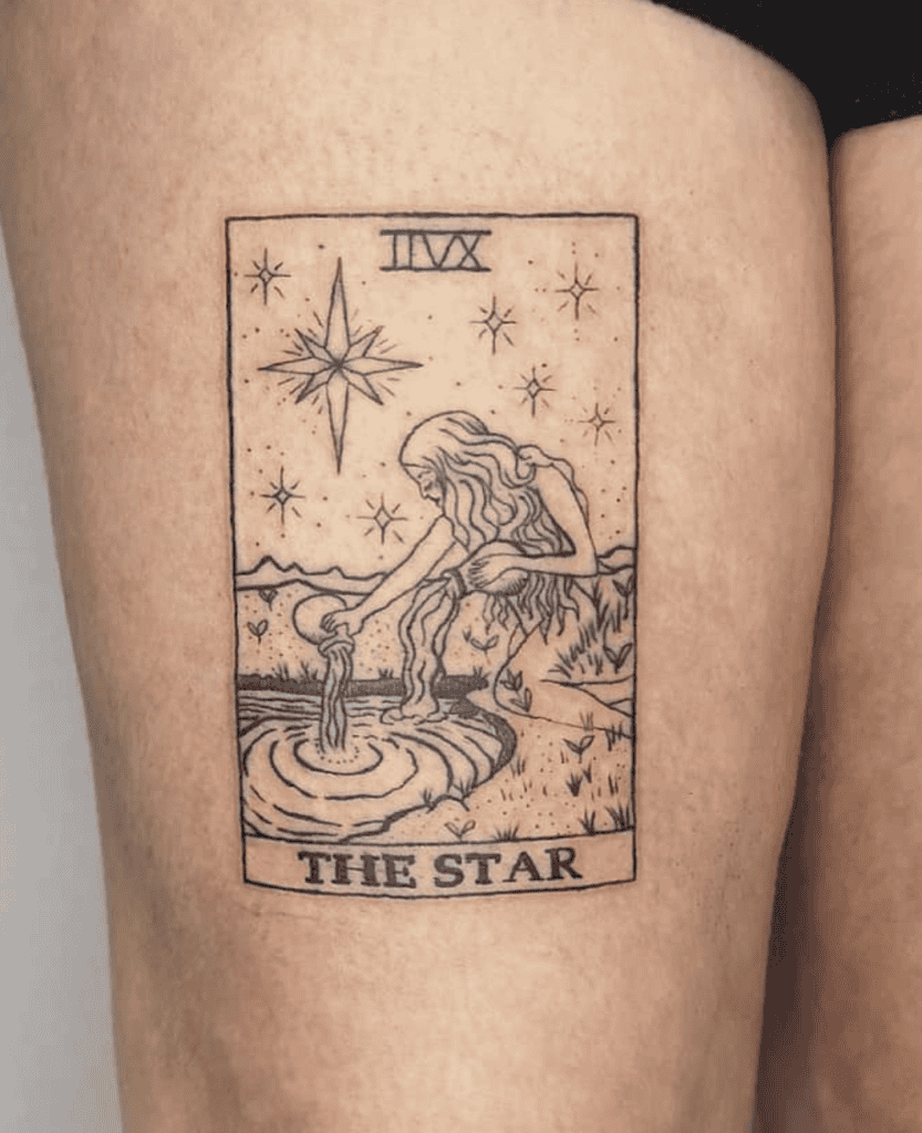 The Star Water Major Arcana Tattoo