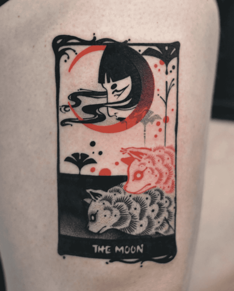 The Moon Sheep Major Arcana Tattoo