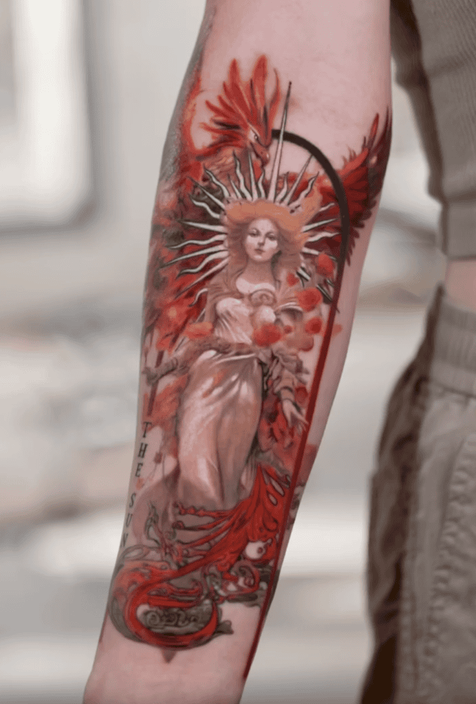 The Sun Flame Major Arcana Tattoo